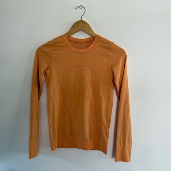 Lululemon Swiftly Relaxed Long Sleeve Summer Glow/Mango Dream Size 0 🧡 - Picture 5 of 6